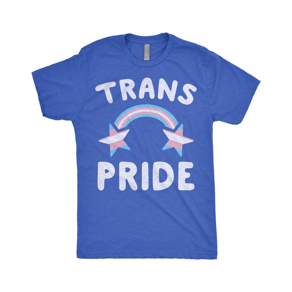 Trans Pride, Transgender, Non Binary, LGBT, Genderqueer, Not Gender Roles, Pride Flag, Rainbow, Next Level Apparel Tri-Blend T-Shirt