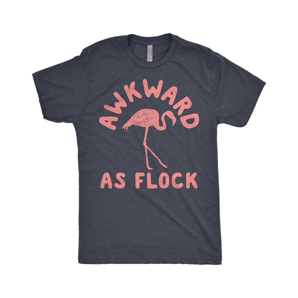 Pink Flamingo Shirt, Lets Flamingle, Flamingo Party, Men & Women, Awkward As Flock, Introvert Shirt, Socially Awkward, Antisocial T-Shirt