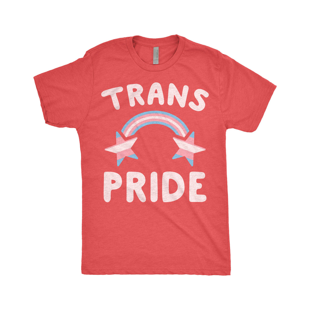 Trans Pride, Transgender, Non Binary, LGBT, Genderqueer, Not Gender Roles, Pride Flag, Rainbow, Next Level Apparel Tri-Blend T-Shirt