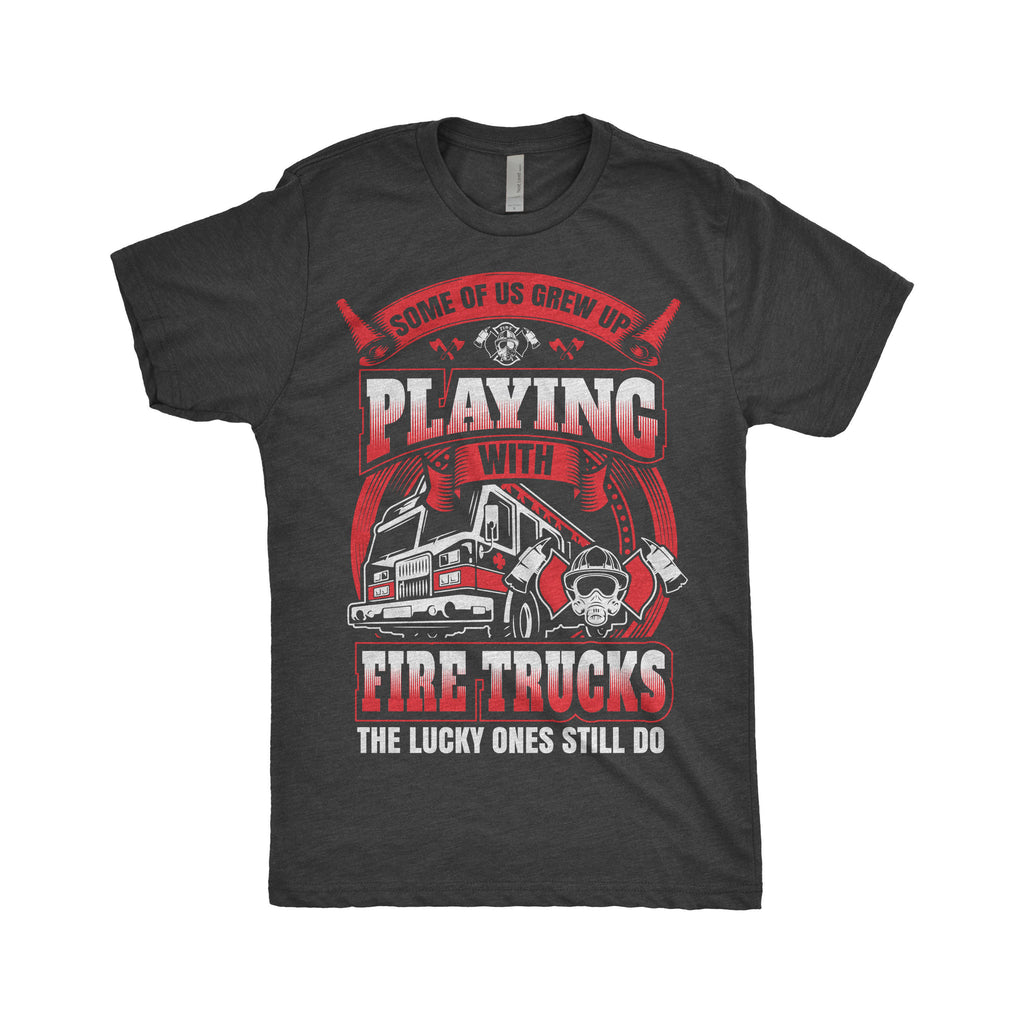 Firefighter Gear, Firefighter Shirt, Gift, Fireman Wife, Thin Red Line, Fire Department, Maltese Cross, Next Level Apparel Tri-Blend T-Shirt