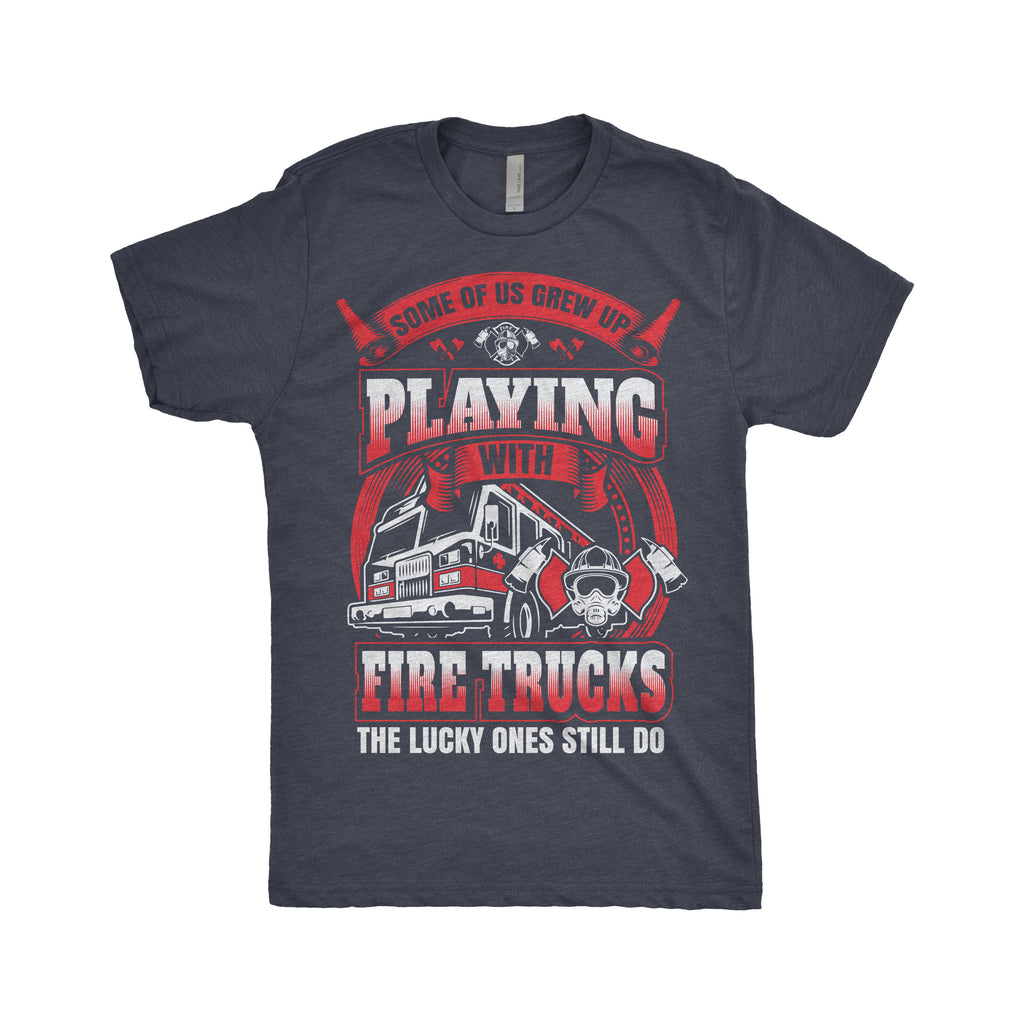 Firefighter Gear, Firefighter Shirt, Gift, Fireman Wife, Thin Red Line, Fire Department, Maltese Cross, Next Level Apparel Tri-Blend T-Shirt