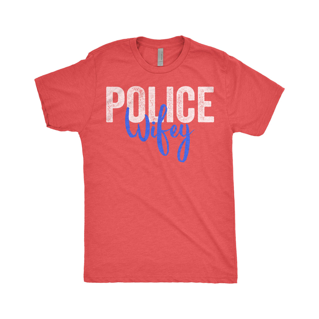 Police Wifey Police Officer LEO Cop Wife Blue Support T-Shirt