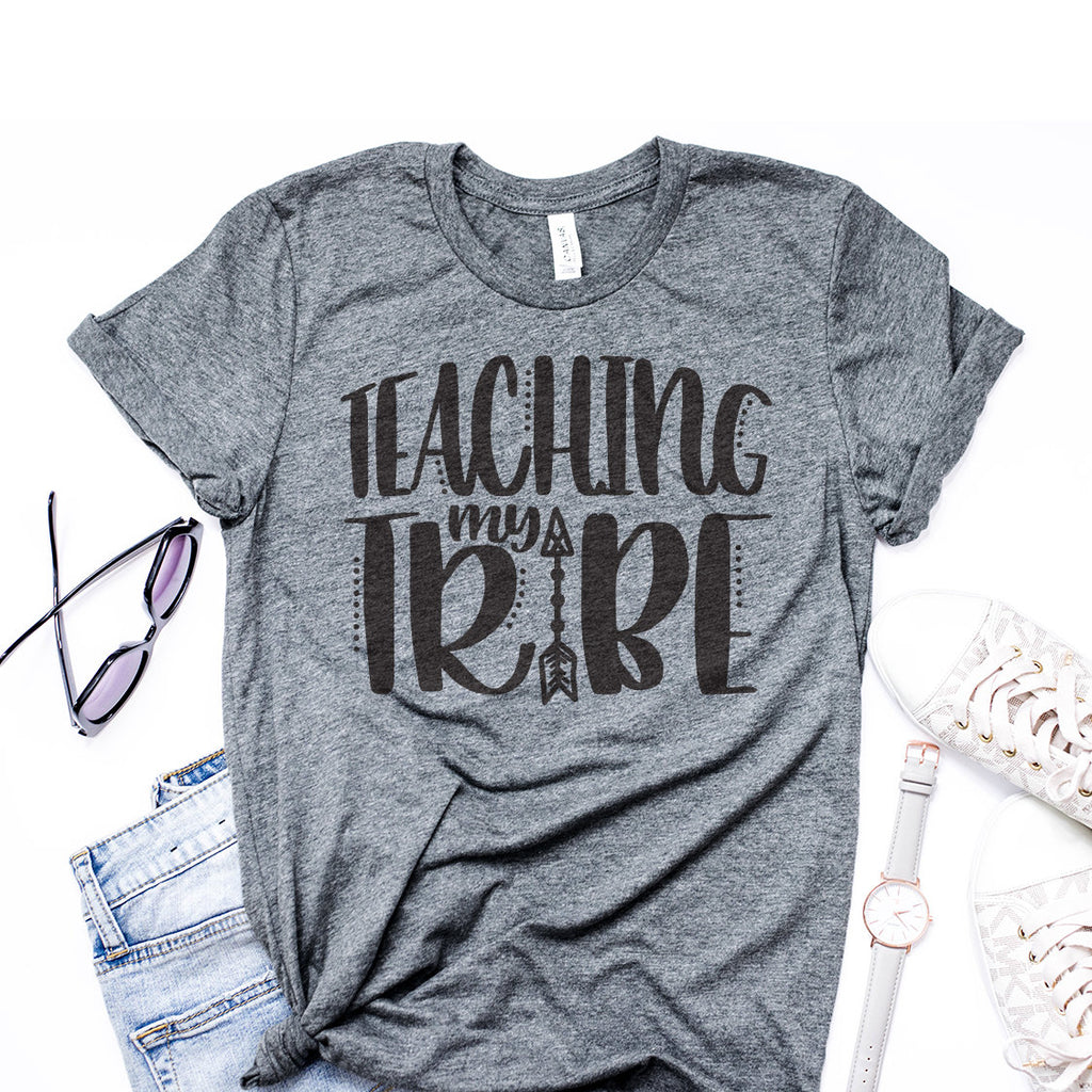 Teacher Shirt, Teaching My Tribe, Elementary Teacher, First Day Of School, Preschool, Kindergarten, First Grade, Special Education, Aid