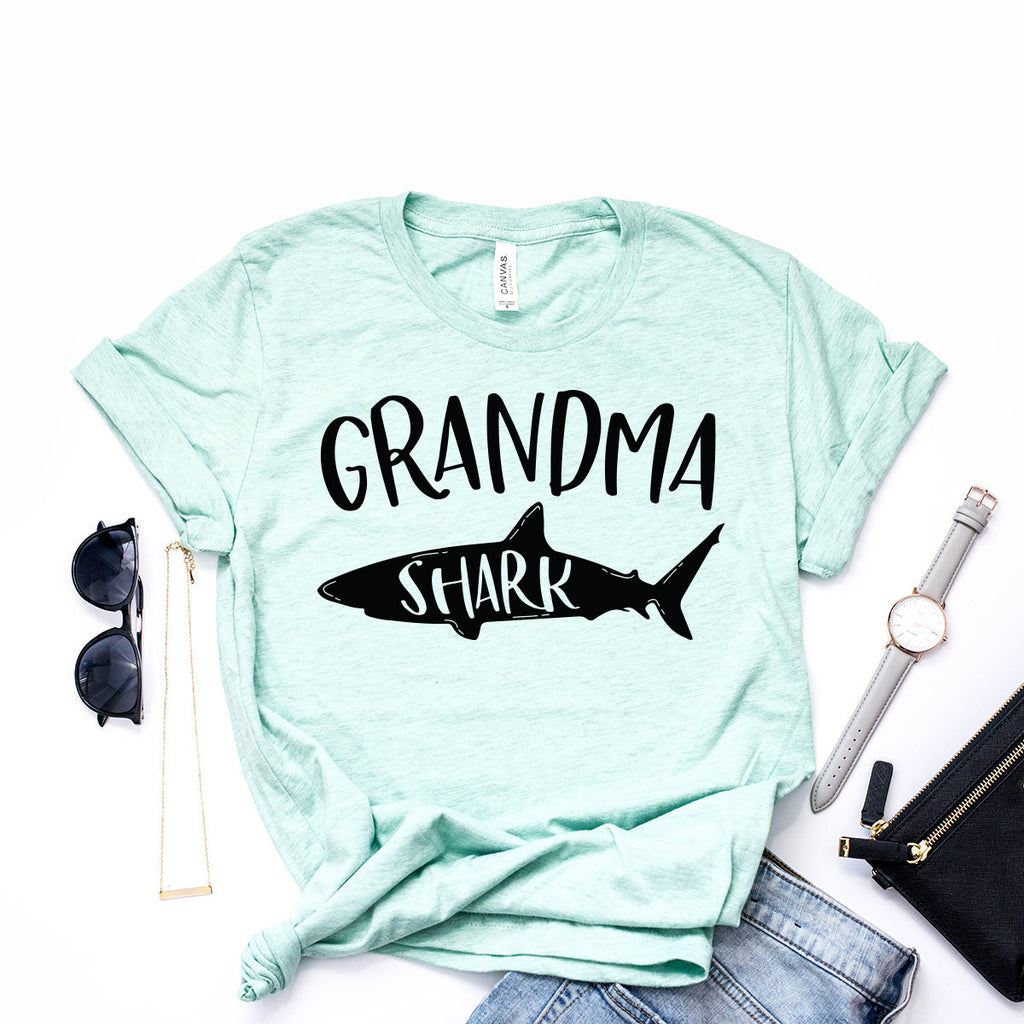 Grandma Shark Shirt, Birthday Shark, Family Shirts, Baby Shark, Granny Shark, Mother, Pregnancy Gender Reveal, Unisex Graphic Tee