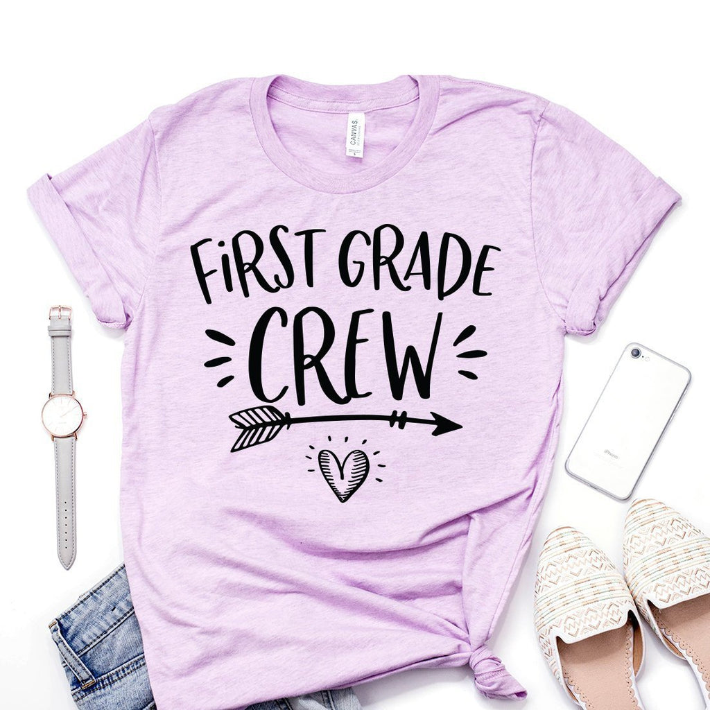 First Grade Crew, 1st Grade Teacher Shirt, Squad, First Grade Tribe, School Teacher, Teaching Shirt, Teacher Team, Unisex Graphic Tee