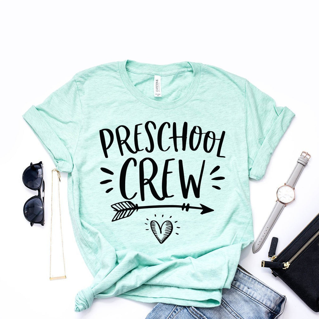Preschool Crew, Teacher Shirt, Pre-K Shirt, Teacher Life, Back To School, Teacher Gift, Preschool Squad, Unisex Graphic Tee