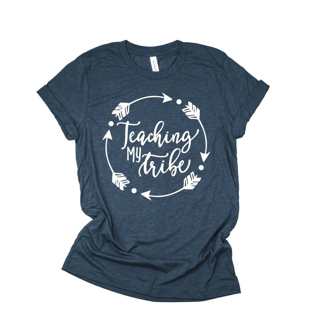 Teaching My Tribe Shirts | Teacher Shirts | Teacher Tribe | Kindergarten, First Grade, Preschool Teacher | Back To School | BOHO Shirt