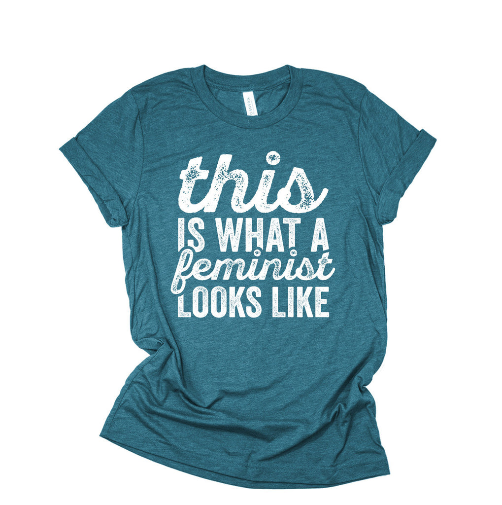 Feminism Shirt - This Is What A Feminist Looks Like - Women's Rights March For Equality T-Shirt