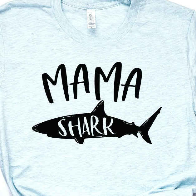 Mama Shark Shirt, Birthday Shark, Family Shirts, Baby Shark, Mommy Shark, Mother, Pregnancy Gender Reveal, Unisex Graphic Tee