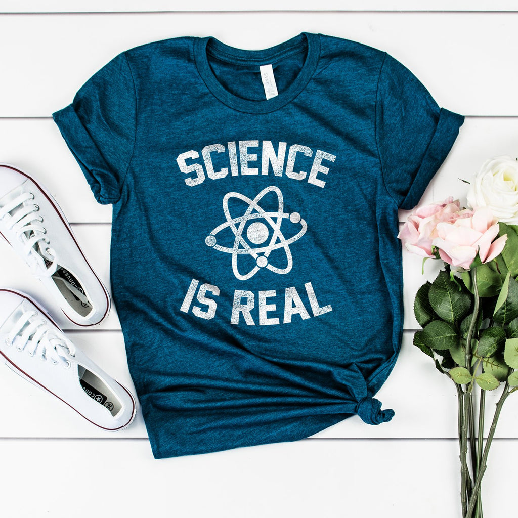 Science Shirt | Science Is Real Shirt | March For Science | Resist Tees | Atom Shirt | Scientist Shirt | Climate Change | Global Warming