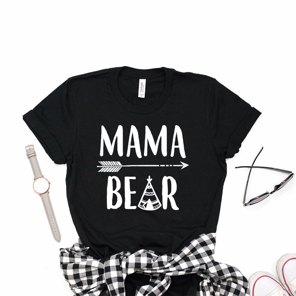 Mama Bear Shirt, Momma Bear, Gift For Mom, Camping Shirt, Bear Family, Mommy And Me Unisex Graphic Tee