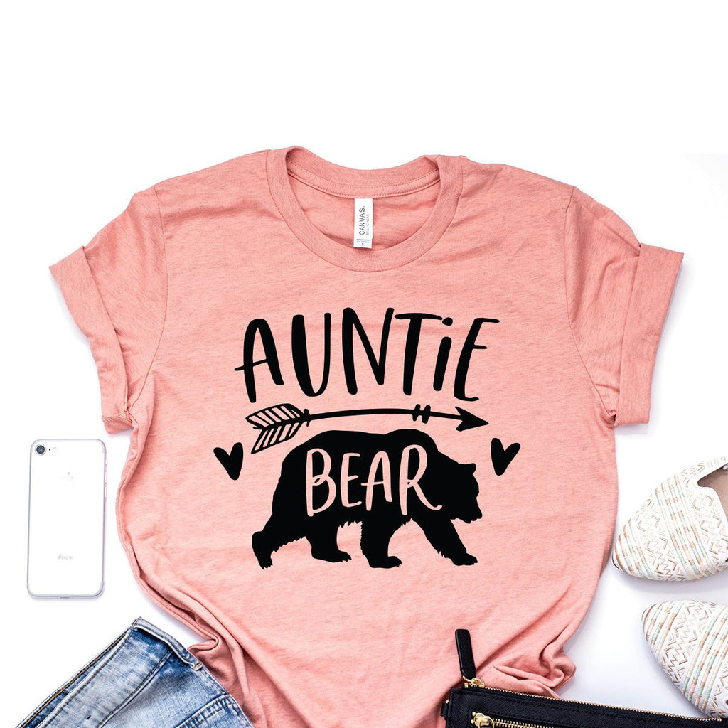 Auntie Bear Shirt, Auntie Bear Tshirt, Gift For Aunt, New Aunt, Aunt To Be, Family Shirts, Aunt Life, Unisex Graphic Tee