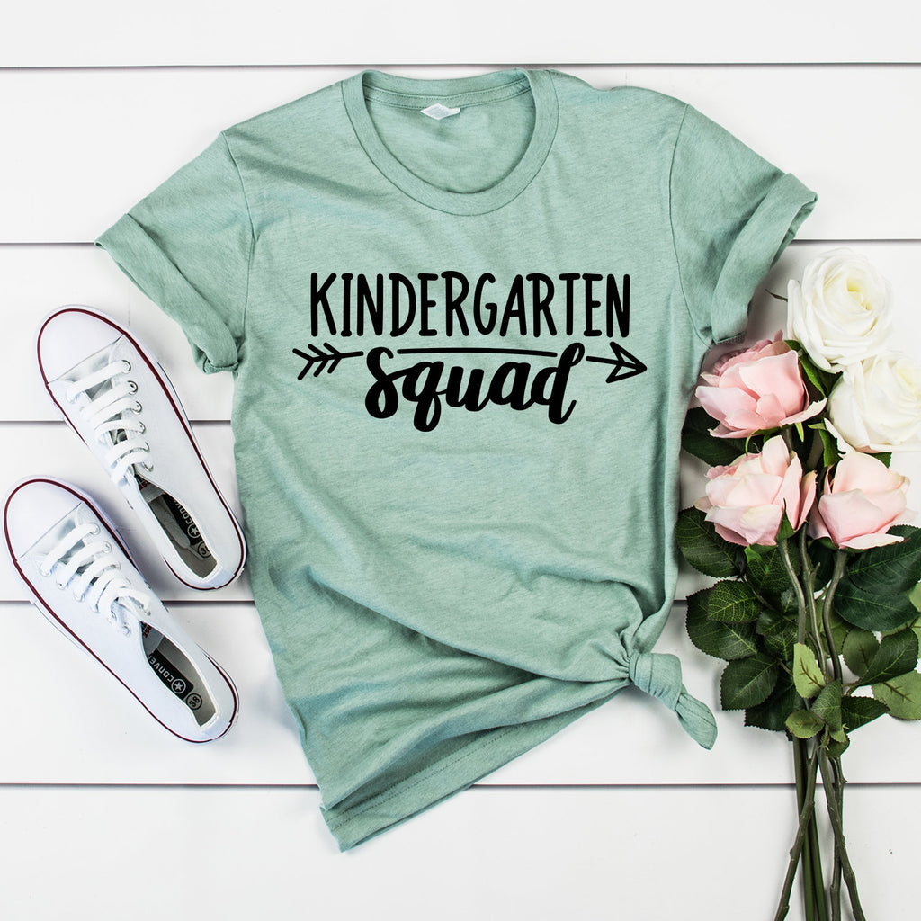 Kindergarten Teacher Shirt - Kindergarten Squad - Teacher Gifts - Teacher Shirts - Back To School - Teacher Appreciation - Unisex Shirt