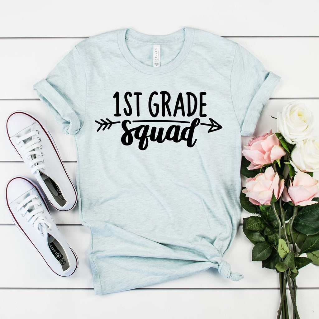 First Grade Teacher Shirt - 1st Grade Squad - Teacher Gifts - Teacher Shirts - Back To School - Teacher Appreciation - Unisex Shirt