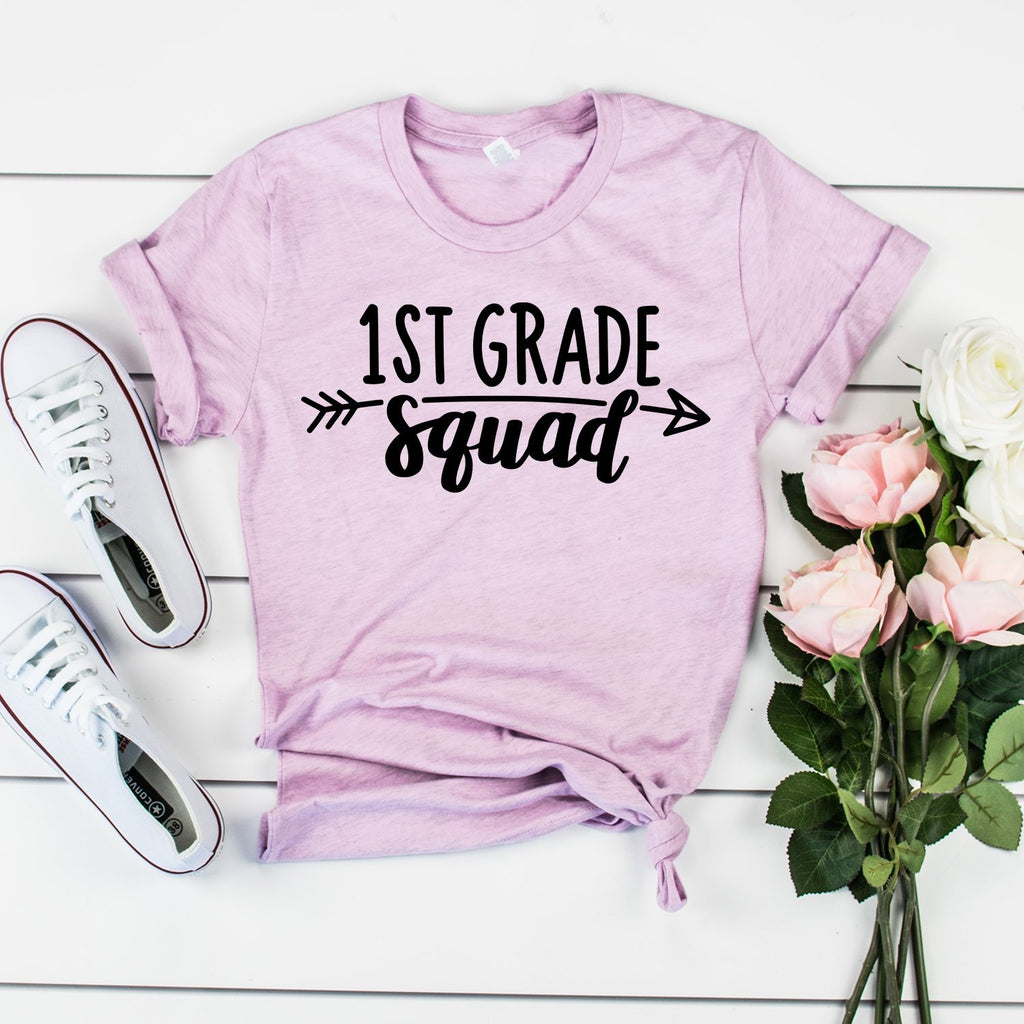 First Grade Teacher Shirt - 1st Grade Squad - Teacher Gifts - Teacher Shirts - Back To School - Teacher Appreciation - Unisex Shirt