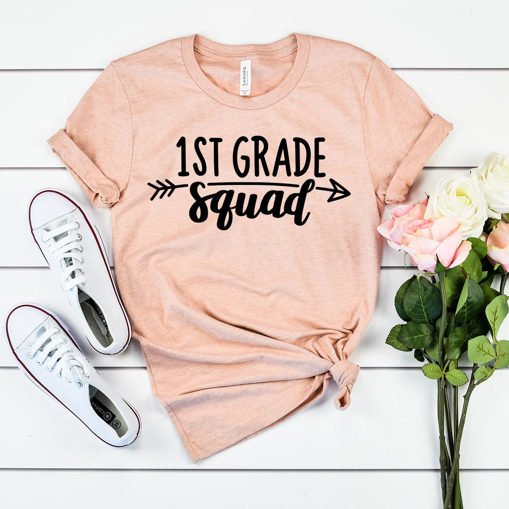 First Grade Teacher Shirt - 1st Grade Squad - Teacher Gifts - Teacher Shirts - Back To School - Teacher Appreciation - Unisex Shirt