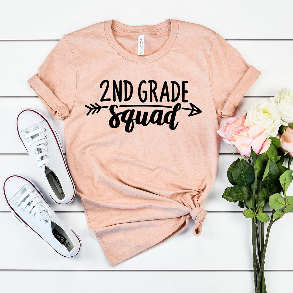 2nd Grade Teacher Shirt - Second Grade Squad - Teacher Gifts - Teacher Shirts - Back To School - Teacher Appreciation - Unisex Shirt