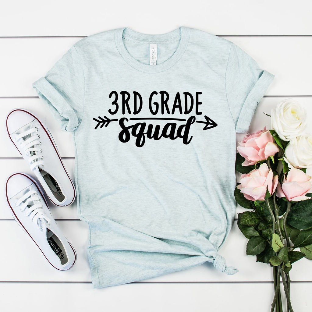 Third Grade Teacher Shirt - 3rd Grade Squad - Teacher Gifts - Teacher Shirts - Back To School - Teacher Appreciation - Unisex Shirt