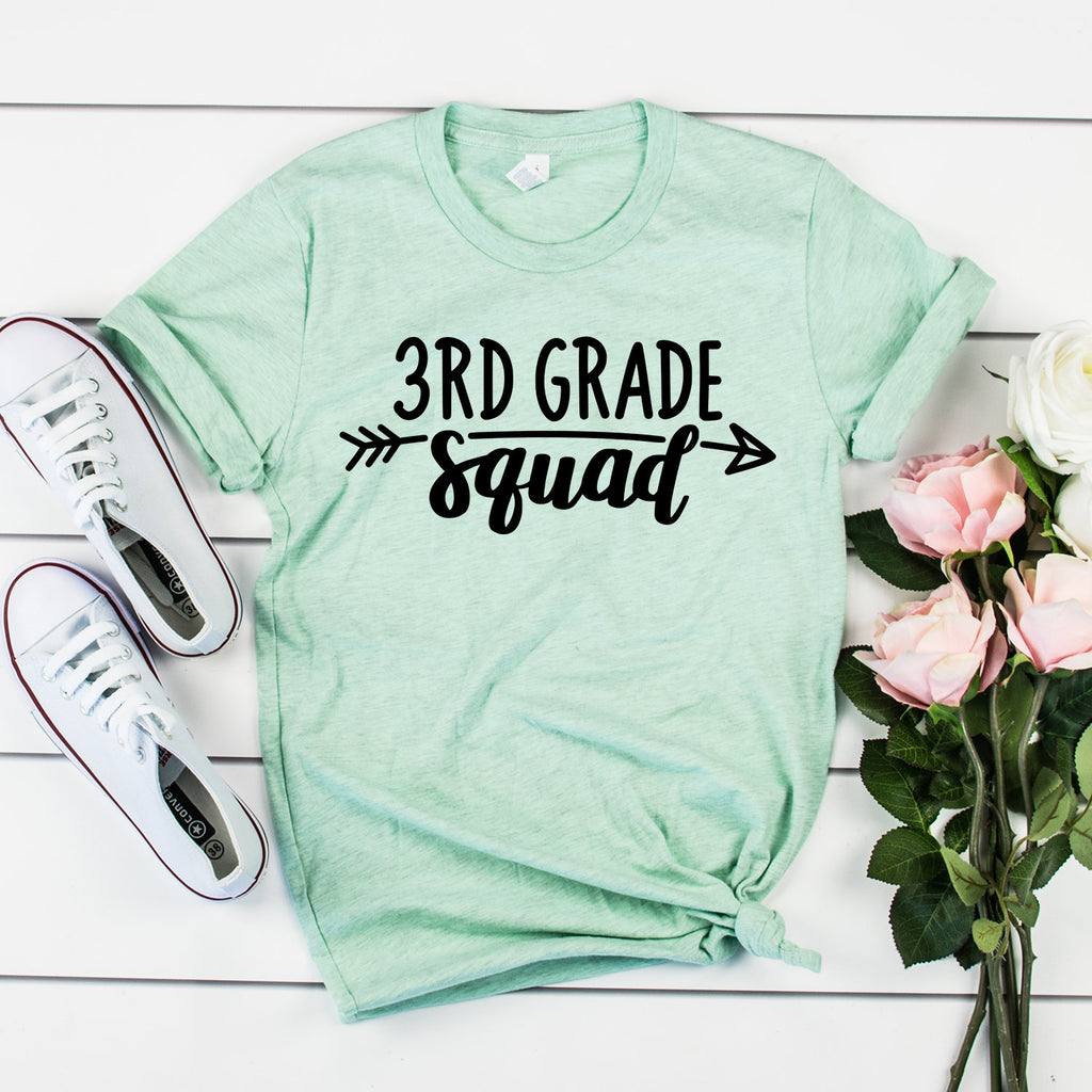 Third Grade Teacher Shirt - 3rd Grade Squad - Teacher Gifts - Teacher Shirts - Back To School - Teacher Appreciation - Unisex Shirt