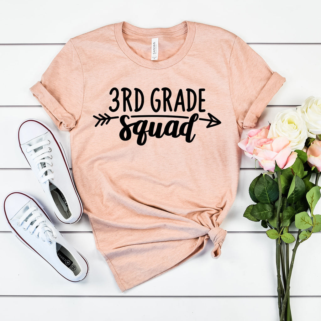 Third Grade Teacher Shirt - 3rd Grade Squad - Teacher Gifts - Teacher Shirts - Back To School - Teacher Appreciation - Unisex Shirt