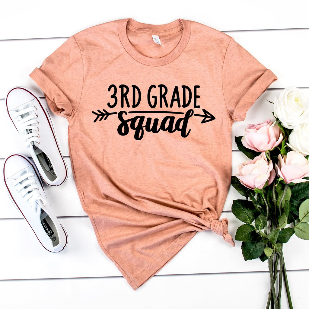 Third Grade Teacher Shirt - 3rd Grade Squad - Teacher Gifts - Teacher Shirts - Back To School - Teacher Appreciation - Unisex Shirt