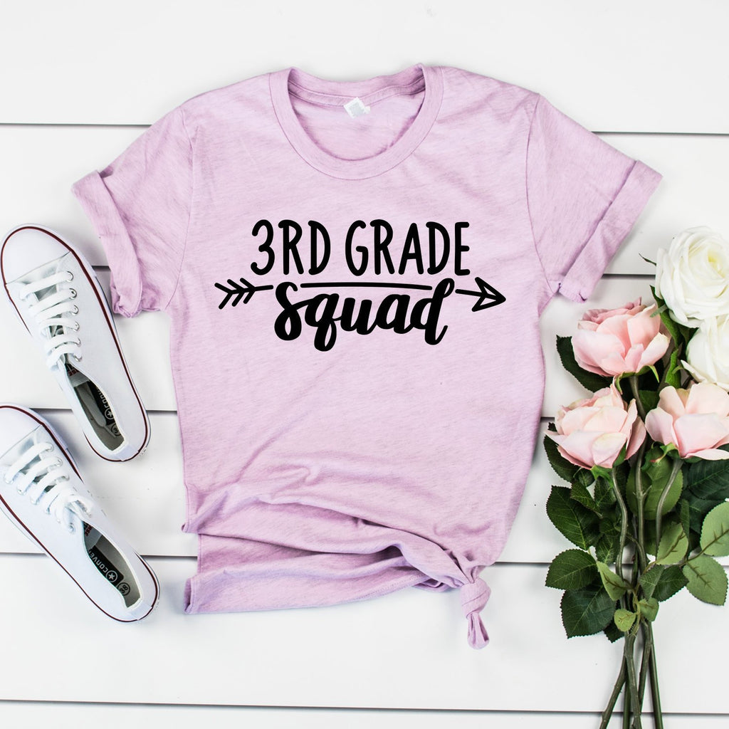 Third Grade Teacher Shirt - 3rd Grade Squad - Teacher Gifts - Teacher Shirts - Back To School - Teacher Appreciation - Unisex Shirt