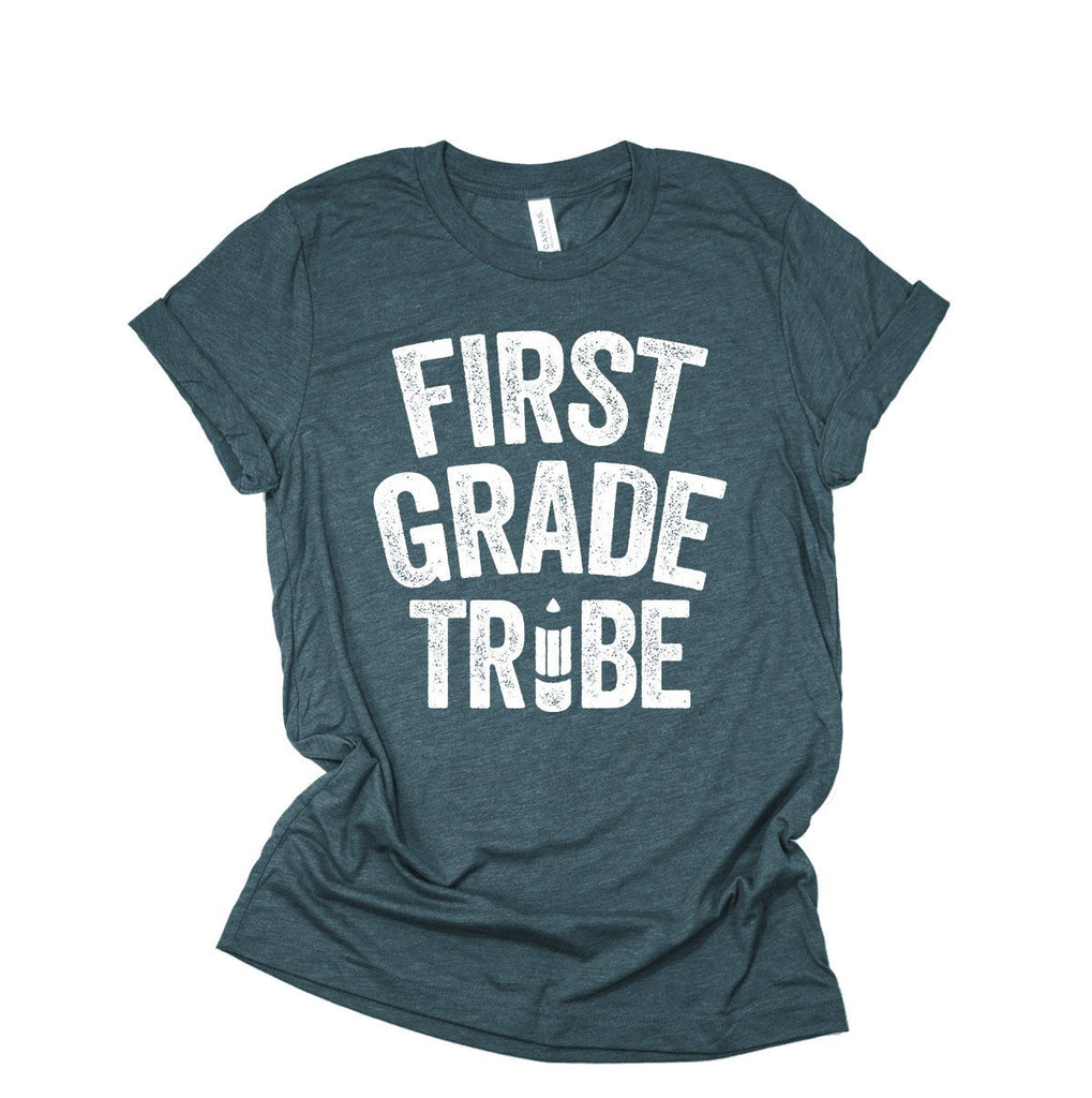 First Grade Tribe Shirt | Teacher Tribe T-Shirts | Grade Level Shirt | Elementary School | 1st Grade Teacher | I Teach First Grade