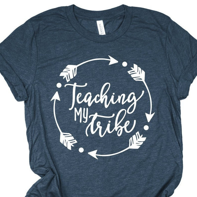 Teaching My Tribe Shirts | Teacher Shirts | Teacher Tribe | Kindergarten, First Grade, Preschool Teacher | Back To School | BOHO Shirt
