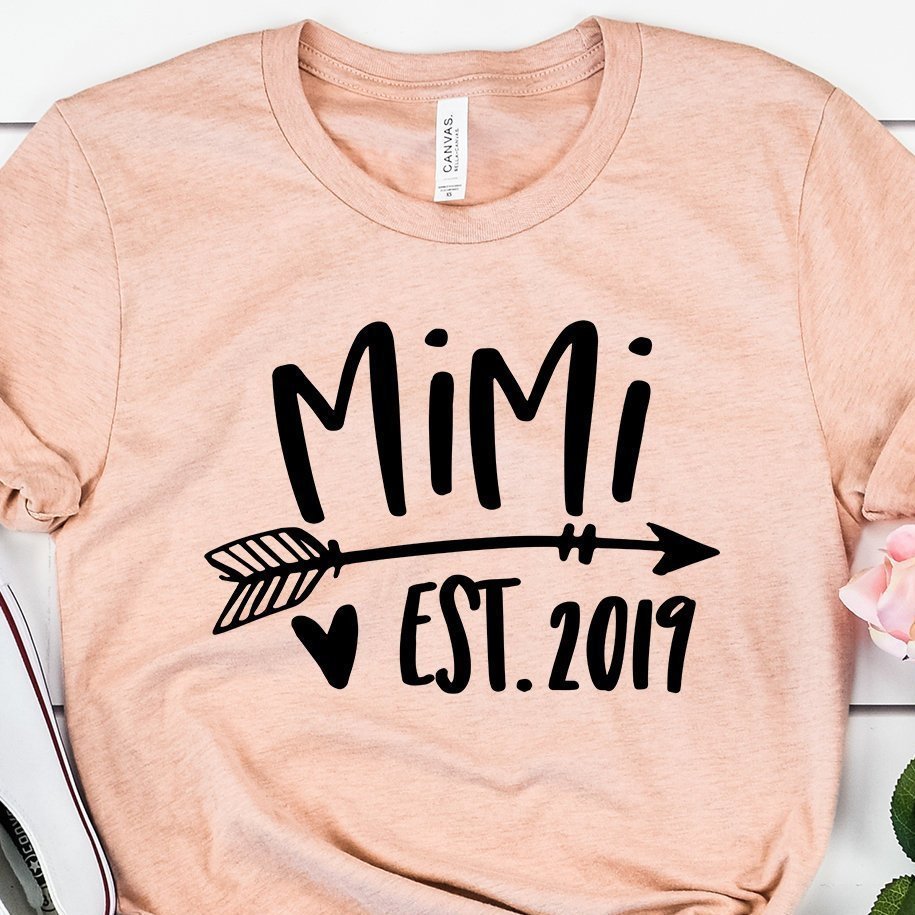 Mimi Est Shirt, Mimi Established Shirt, Grandma To Be, New Mimi Shirt, Pregnancy Announcement, Mimi Squad, Christmas Gift, Mimi Life Shirt