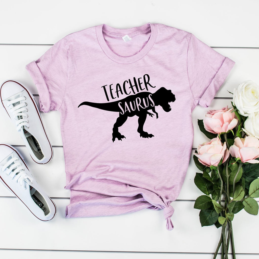 Teachersaurus Shirt, Teacher Shirts, Dinosaur Shirt, First Day Of School, Back To School, End Of The Year, Unisex Graphic Tee