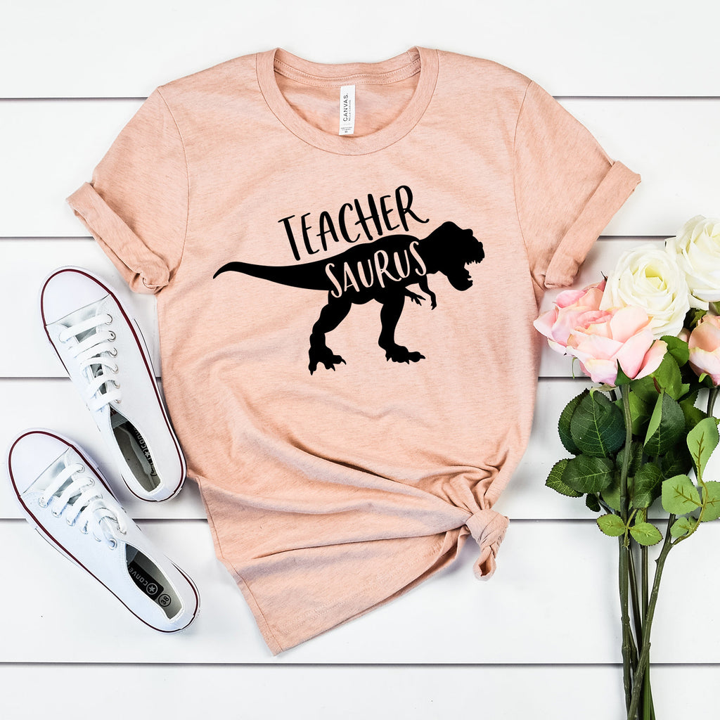 Teachersaurus Shirt, Teacher Shirts, Dinosaur Shirt, First Day Of School, Back To School, End Of The Year, Unisex Graphic Tee