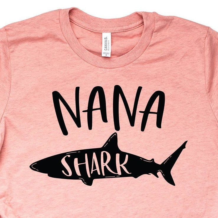Nana Shark Shirt, Birthday Shark, Family Shirts, Baby Shark, Granny Shark, Mother, Pregnancy Gender Reveal, Unisex Graphic Tee