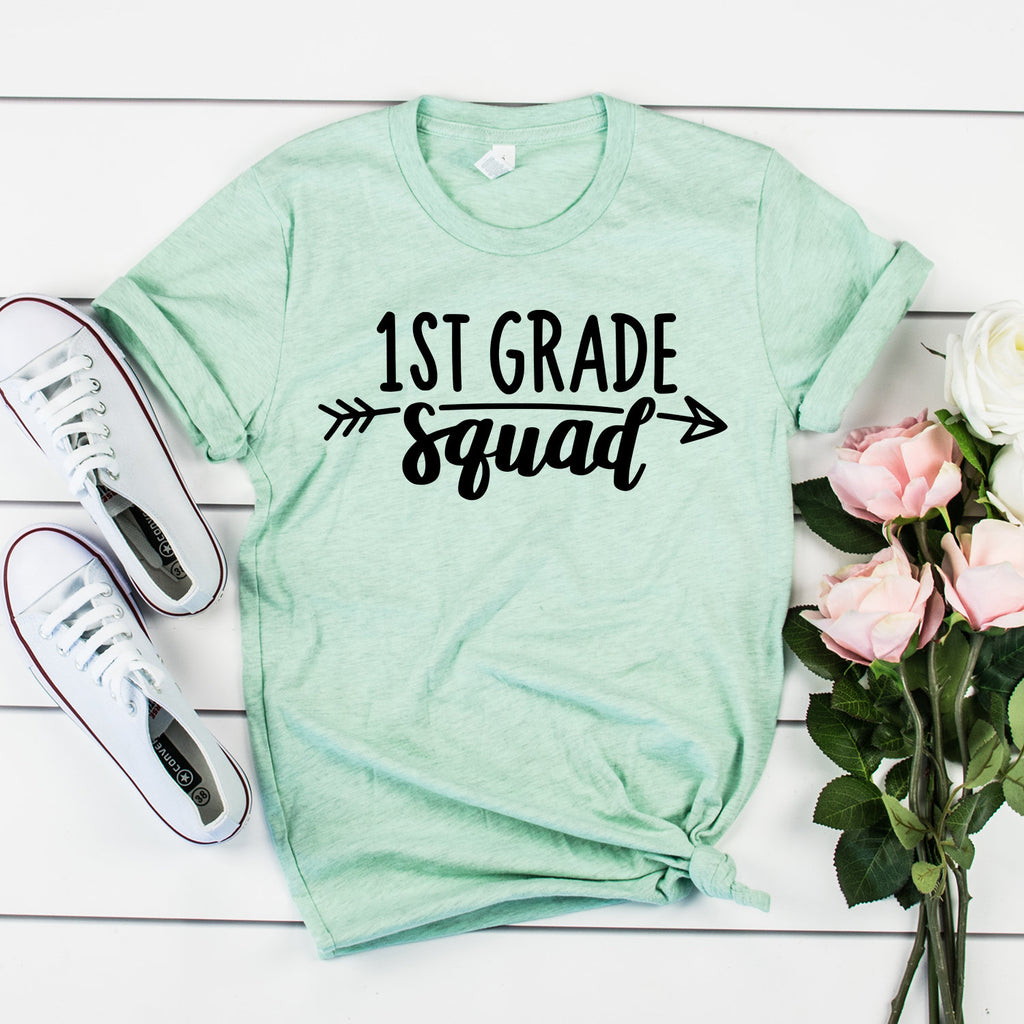First Grade Teacher Shirt - 1st Grade Squad - Teacher Gifts - Teacher Shirts - Back To School - Teacher Appreciation - Unisex Shirt