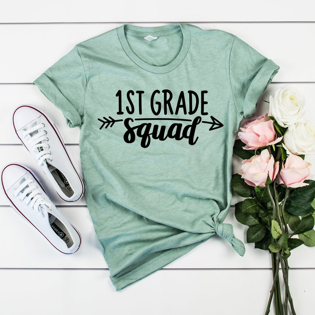 First Grade Teacher Shirt - 1st Grade Squad - Teacher Gifts - Teacher Shirts - Back To School - Teacher Appreciation - Unisex Shirt