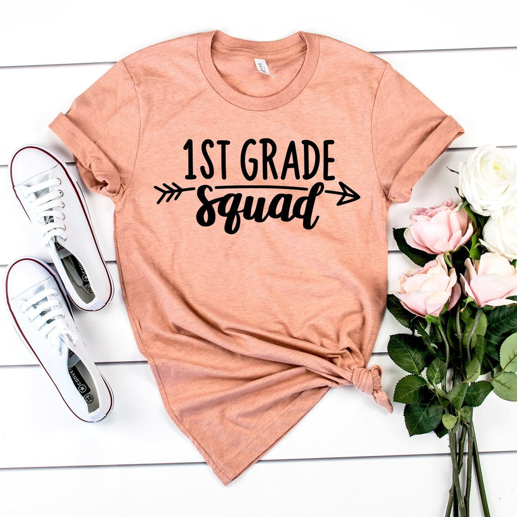 First Grade Teacher Shirt - 1st Grade Squad - Teacher Gifts - Teacher Shirts - Back To School - Teacher Appreciation - Unisex Shirt