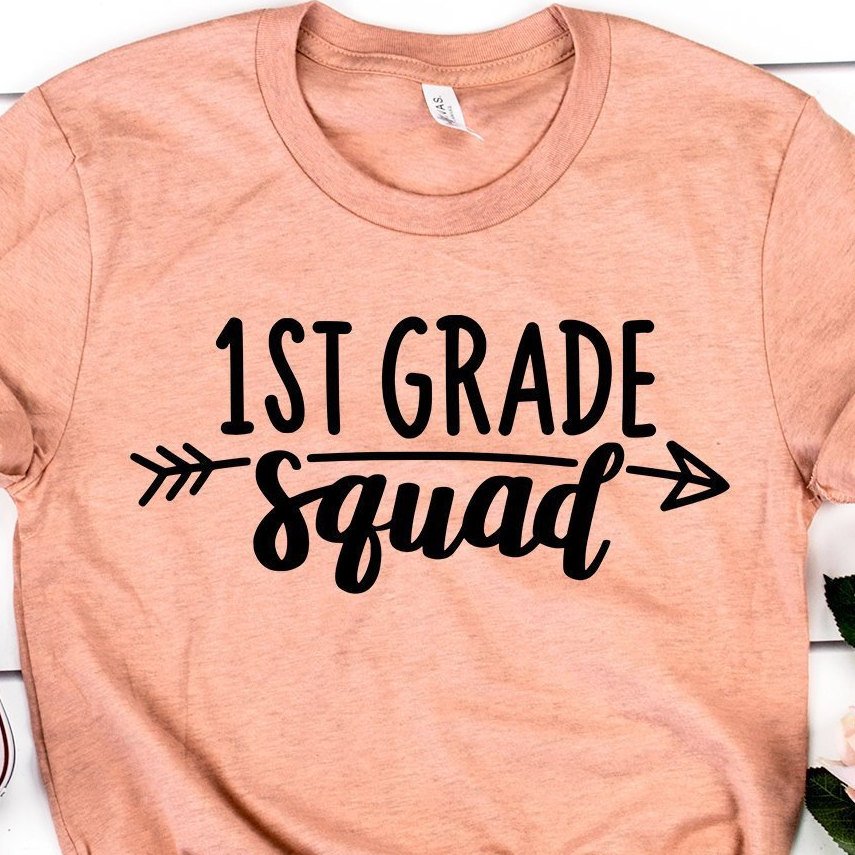 First Grade Teacher Shirt - 1st Grade Squad - Teacher Gifts - Teacher Shirts - Back To School - Teacher Appreciation - Unisex Shirt