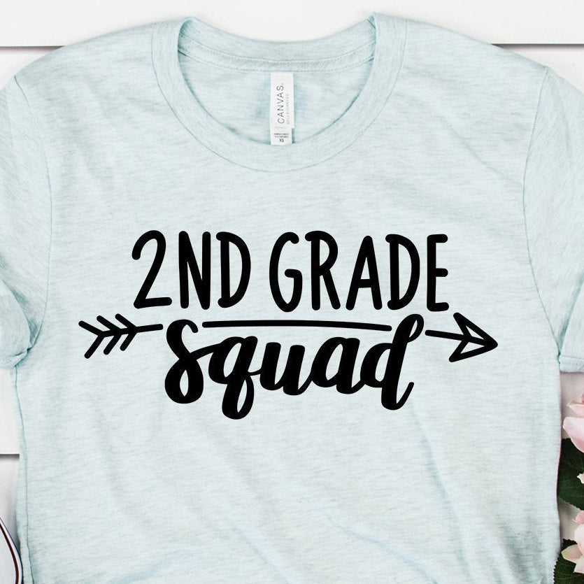 2nd Grade Teacher Shirt - Second Grade Squad - Teacher Gifts - Teacher Shirts - Back To School - Teacher Appreciation - Unisex Shirt