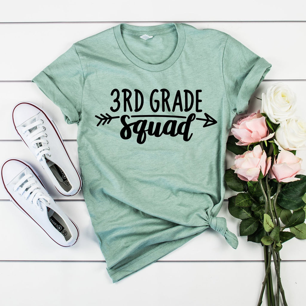 Third Grade Teacher Shirt - 3rd Grade Squad - Teacher Gifts - Teacher Shirts - Back To School - Teacher Appreciation - Unisex Shirt