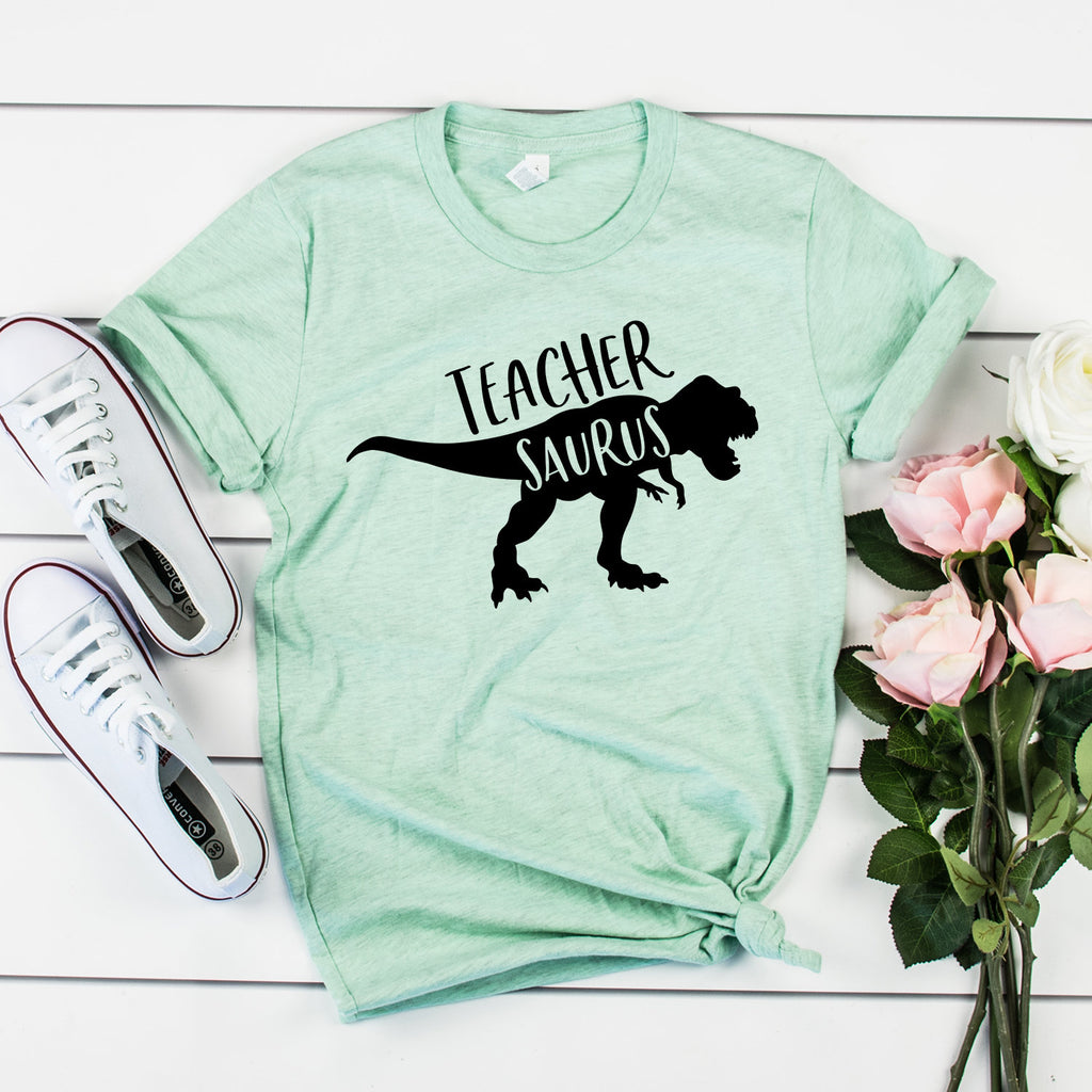 Teachersaurus Shirt, Teacher Shirts, Dinosaur Shirt, First Day Of School, Back To School, End Of The Year, Unisex Graphic Tee