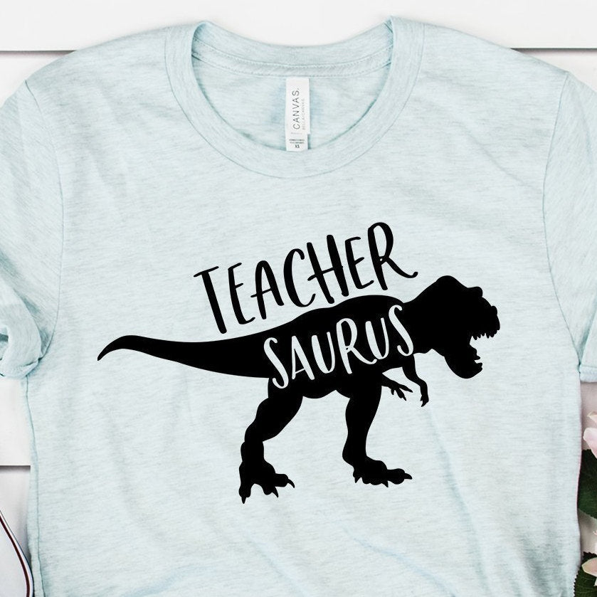Teachersaurus Shirt, Teacher Shirts, Dinosaur Shirt, First Day Of School, Back To School, End Of The Year, Unisex Graphic Tee