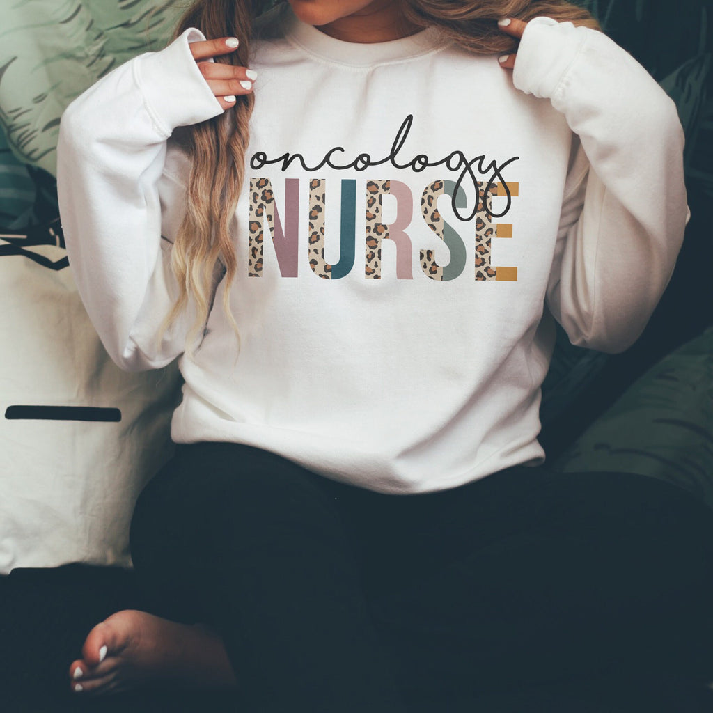 Oncology Nurse, Nurse Sweatshirt, Oncology, Oncologist, Gift For Nurse, Cancer Nursing, Oncology Sweatshirt, Unisex Crewneck Sweatshirt