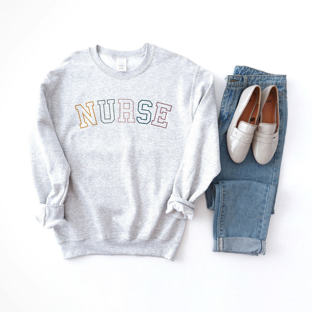 Retro Nurse Sweatshirt - RN LPN - Registered Nurse - Gift For Nurse - Nursing School Grad - Nurse Life - Unisex Crewneck Sweatshirt
