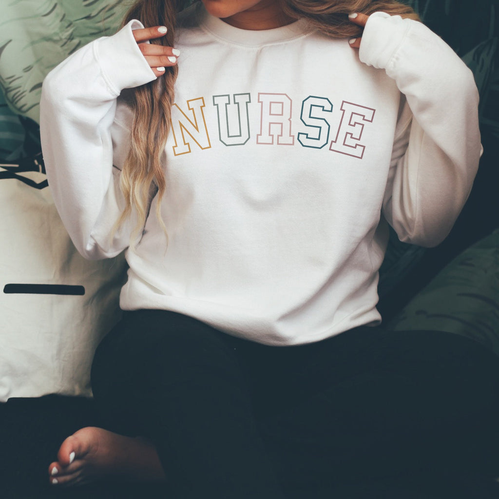 Retro Nurse Sweatshirt - RN LPN - Registered Nurse - Gift For Nurse - Nursing School Grad - Nurse Life - Unisex Crewneck Sweatshirt