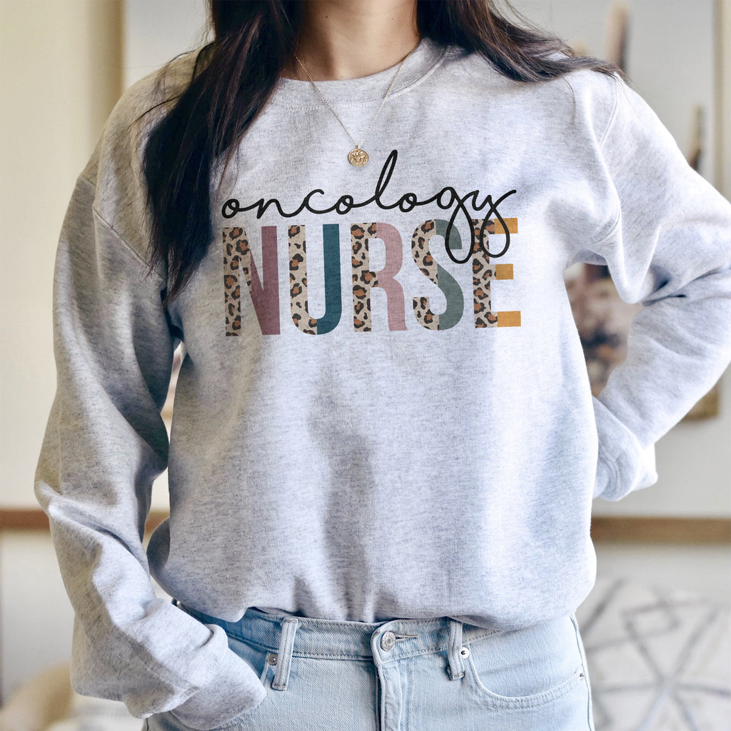Oncology Nurse, Nurse Sweatshirt, Oncology, Oncologist, Gift For Nurse, Cancer Nursing, Oncology Sweatshirt, Unisex Crewneck Sweatshirt