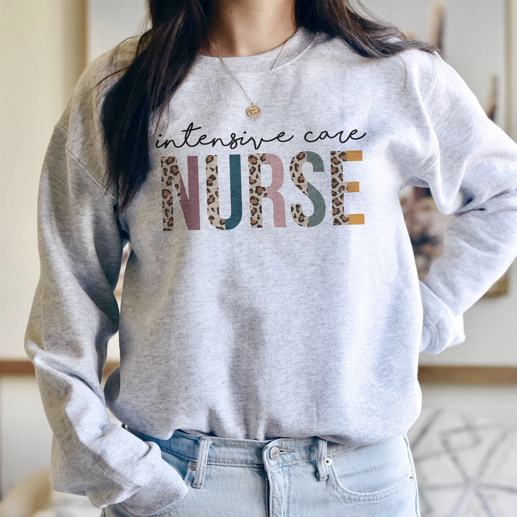 ICU Nurse Sweatshirt, Intensive Care Nurse, Gift For Nurses, Nursing Student, Clinicals Shirt, ICU Nurse, Unisex Crewneck Sweatshirt