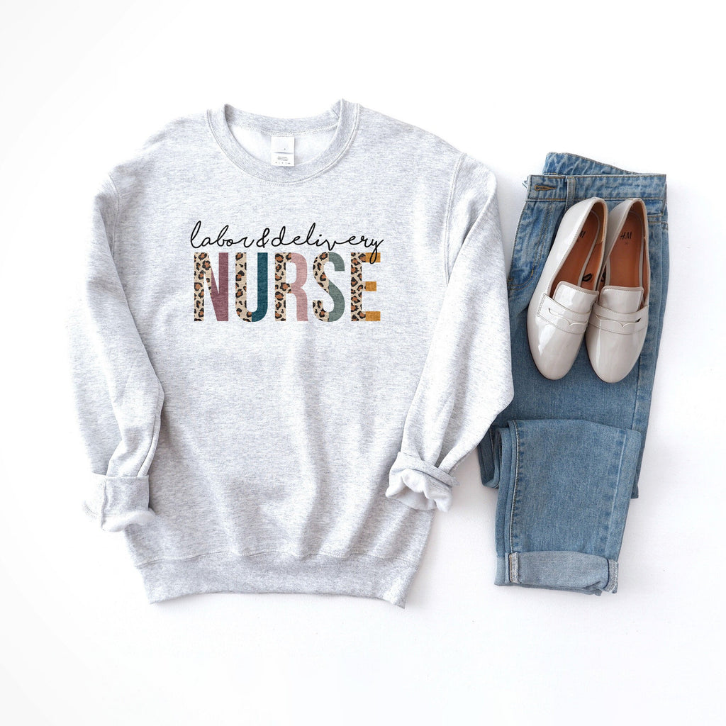 Labor And Delivery Nurse Sweatshirt, L&D Nurse, RN Gift, Nursing School Grad, Clinicals Shirt, Baby Nurse, Unisex Crewneck Sweatshirt