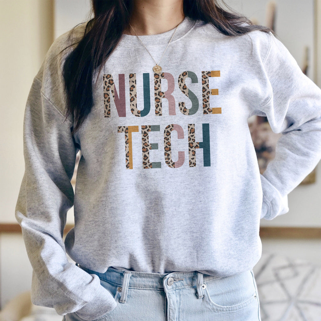 Nurse Tech Sweatshirt, Nurse Technician, NT Shirt, Nursing Aide, Nursing School Student, Nurse Appreciation, Unisex Crewneck Sweatshirt