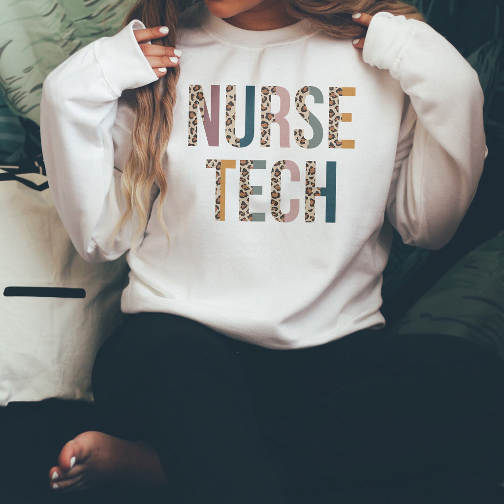 Nurse Tech Sweatshirt, Nurse Technician, NT Shirt, Nursing Aide, Nursing School Student, Nurse Appreciation, Unisex Crewneck Sweatshirt