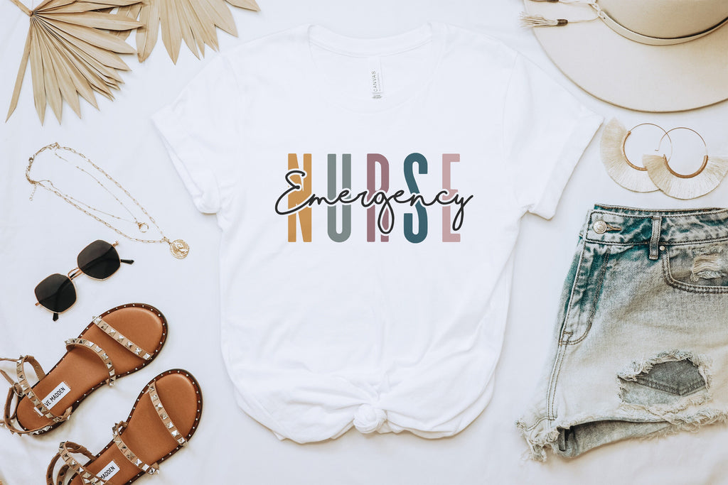 Emergency Nurse Shirt, Registered ER Nurse, Emergency Room Department, Nurse Life, Nursing School Grad, Trauma Nurse, Unisex Graphic Tee