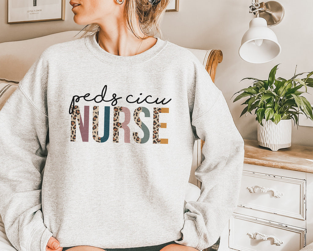 Peds CICU Nurse, Pediatric Cardiac Intensive Care Unit, Children's Hospital Nurse, Nursing Student Grad, Unisex Crewneck Sweatshirt